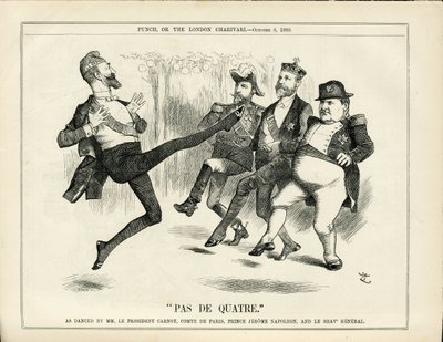 Illustrasjon av John Tenniel (1820-1914) i Punch av John Tenniel