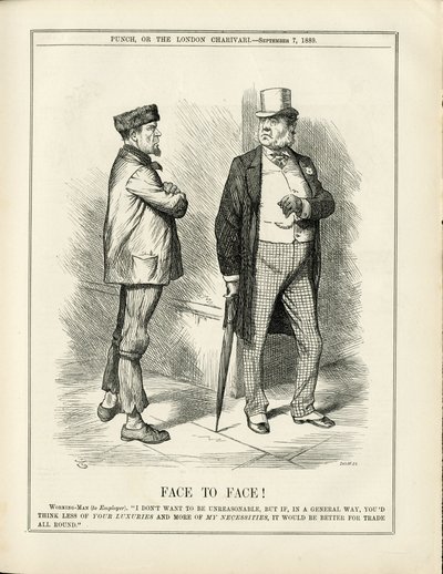 Illustrasjon av John Tenniel (1820-1914) i Punch av John Tenniel