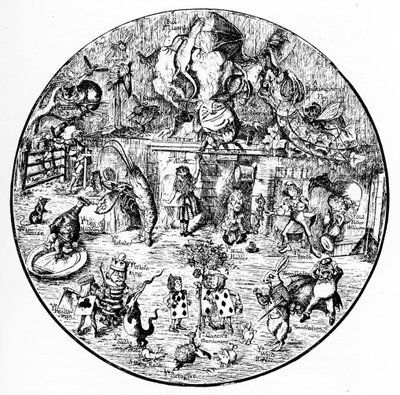 John Tenniels illustrasjoner fra Alice in Wonderland av John Tenniel