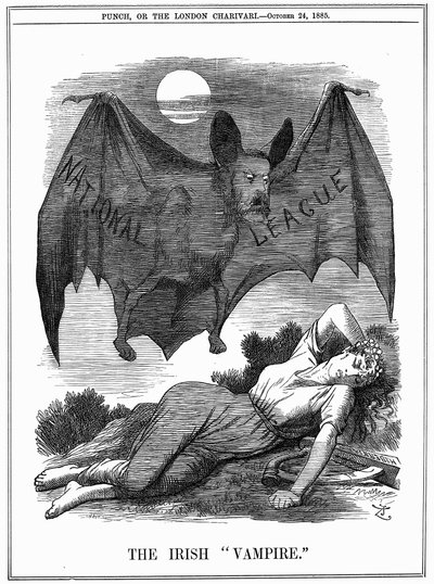 Den irske vampyren, 1885 av John Tenniel