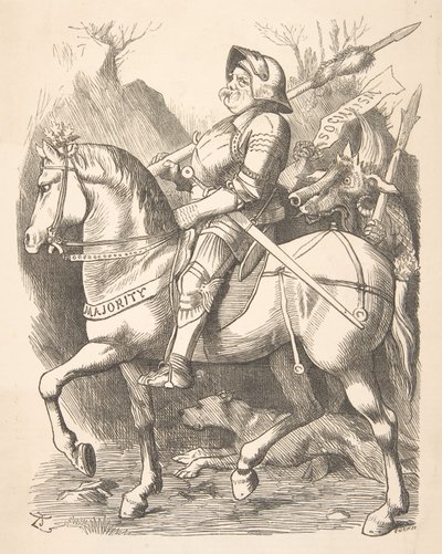 The Knight and His Companion Punch, 5. mars 1887, 1887. av John Tenniel