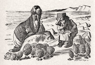 Hvalrossen og av John Tenniel