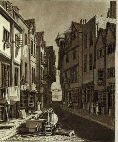 A View of the Little Sanctuary fra West End, gravert av W.M. Kamerater av John Thomas (after) Smith