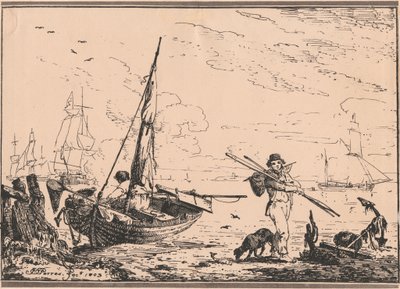 Havnescene av John Thomas Serres