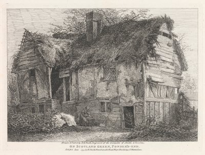 På Scotland's Green, Ponder's - End, Outer Suburb - North av John Thomas Smith