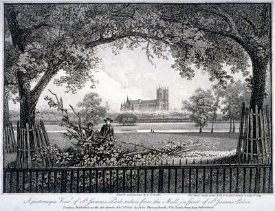 St James Park, fra kjøpesenteret foran St James