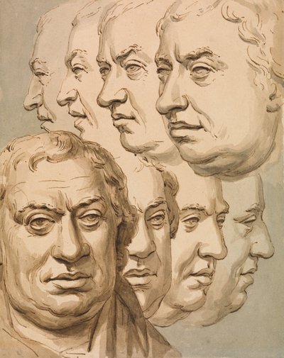 Studier etter bysten av Samuel Johnson av John Thomas Smith