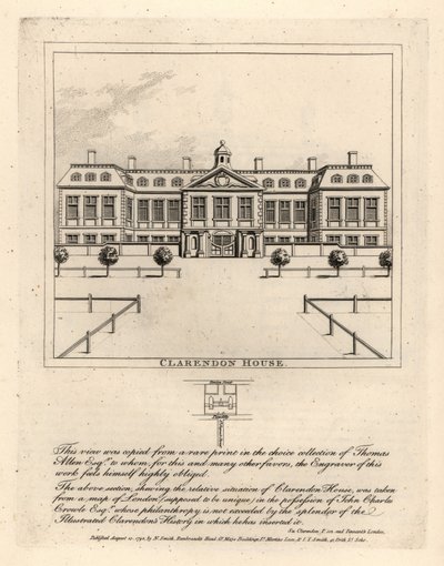 Utsikt over Clarendon House fra St James
