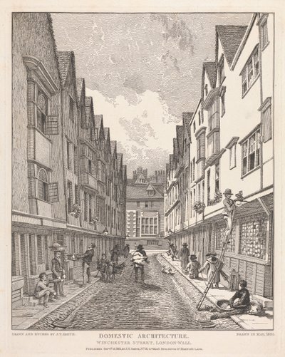 Winchester Street, London Wall av John Thomas Smith