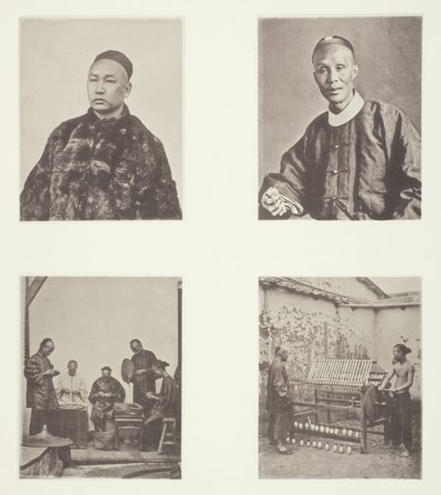 A Cantonese Gentleman, A Cantonese Gentleman, Schroffing Dollars, Reeling Silk, ca. 1868. av John Thomson