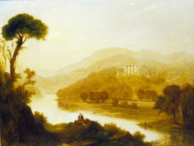 Abbotsford, hjemmet til Sir Walter Scott, 1828 av John Thomson