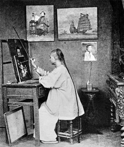 Lumqua, en kunstner fra Hong Kong, ca. 1870 av John Thomson