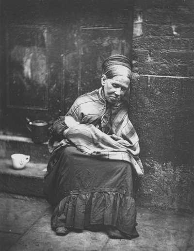 The Crawlers, fra Street Life i London, av J. Thomson og Adolphe Smith, 1877 av John Thomson