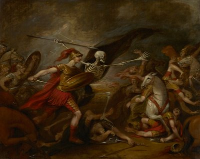 Joshua i slaget ved Ai - deltatt av døden av John Trumbull