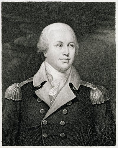 Generalmajor Nathaniel Greene (1742–86), gravert av John B. Forrest (1814–70) av John Trumbull
