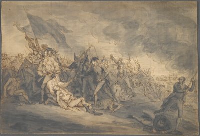 Studie for døden til general Warren ved Bunker av John Trumbull