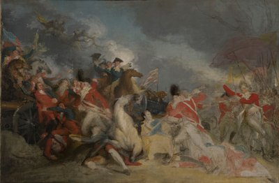 The Death of General Mercer i slaget ved Princeton, 3. januar 1777 (uferdig versjon) av John Trumbull
