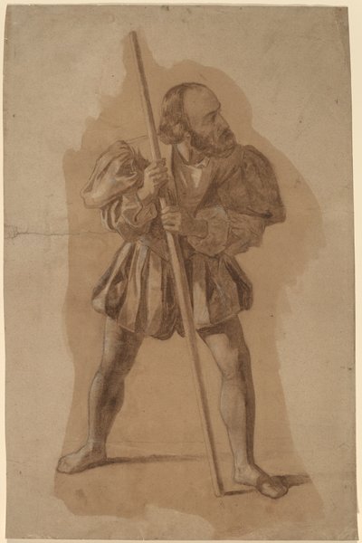 Figurkostymestudie for Columbus Mural, Washington, D.C. av John Vanderlyn