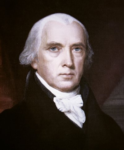 James Madison (1751-1836) (litho-farge) av John Vanderlyn