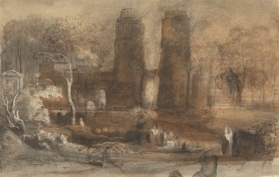 Et romantisk landskap av John Varley