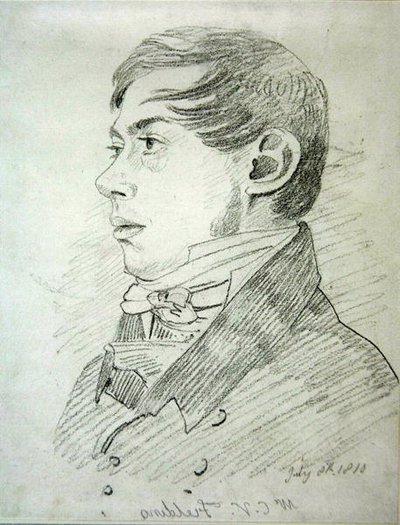 Anthony Vandyck Copley Fielding (1787-1855), 1810 (grafitt på vevd papir) av John Varley