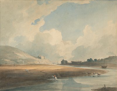 Harlech Castle og Twgwyn Ferry av John Varley