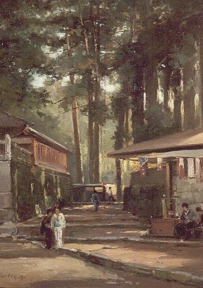 Japansk gatescene av John Varley