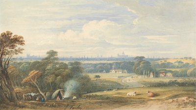 London fra sørvest av John Varley