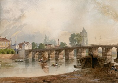 Old Battersea Bridge av John Varley