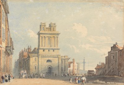 Utsikt over New Street, nær London Bridge av John Varley