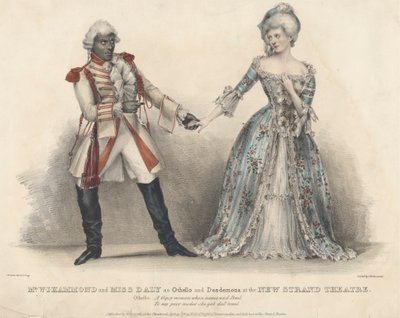Mr. W. J. Hammond og Miss Daly som Othello og Desdemona ved New Strand Theatre av John W. Gear