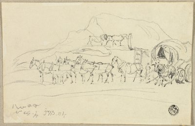 Vogn med åtte hester som kobles av John Ward