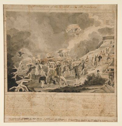 Studie for A Miniature of the World på 1800-tallet av John Warner Barber