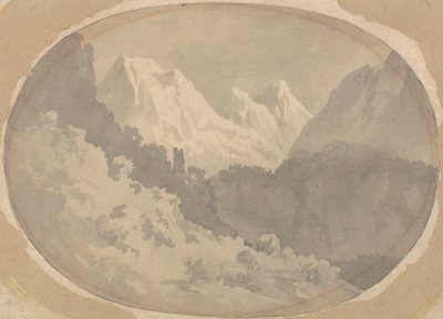 Alpint scene av John Warwick Smith