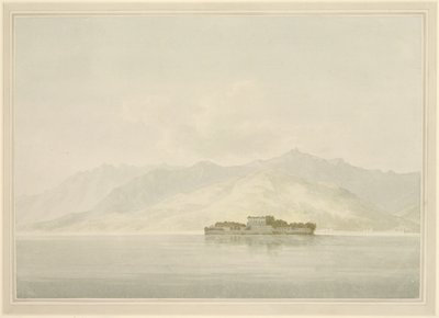 Isola Madre, Lago Maggiore, ca. 1781 (wc over grafitt på lagt papir) av John Warwick Smith