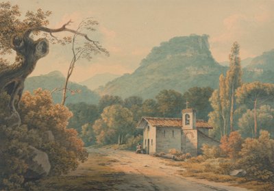 Eremitasjen i Frascati av John Warwick Smith