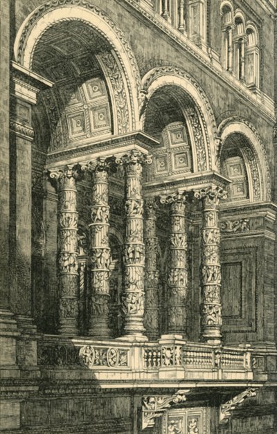Central Recess in the Principal Quadrangle, c1860s, 1881. av John Watkins
