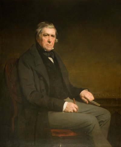 Portrett av David Cox 1783-1859. av John Watson Gordon