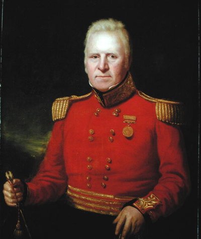 Portrett av Sir David Baird (1757-1829) iført den ærede østindiske kompaniets gullmedalje fra den egyptiske kampanjen i 1801 (olje på lerret) av John Watson Gordon