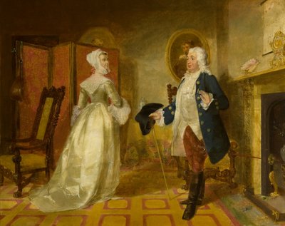 The Laird of Cockpen og elskerinne Jean av John Watson Gordon