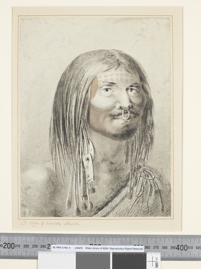 F.21 A Man of Nootka Sound, ca. 1773-84 (akvarell) av John Webber