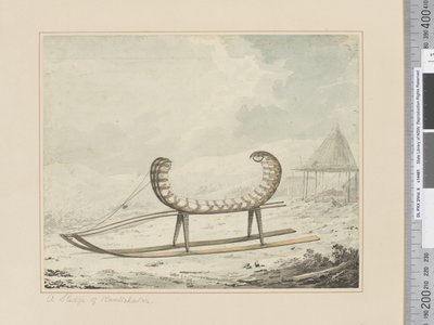 F.40 A Sledge of Kamtschatka, ca. 1783-84 (akvarell) av John Webber