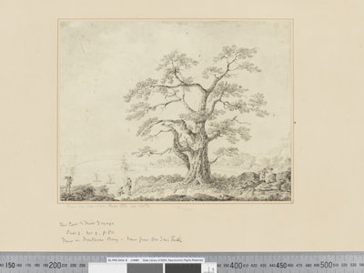 F.44 View on Sea Shore, stort tre i sentrum, ca. 1783-84 av John Webber