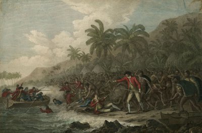 Kaptein James Cooks død 14. februar 1779, 1785 av John Webber