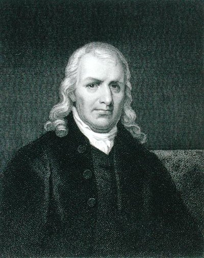 Samuel Chase (1741-1811) gravert av John B. Forrest (1814-70) etter en tegning av originalen av James Barton Longacre (1794-1869) (gravering) av John Wesley (after) Jarvis