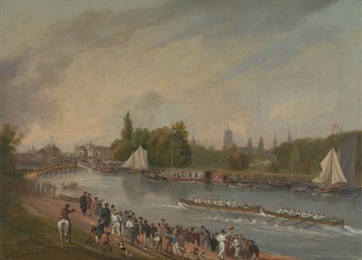 Et båtløp på elven Isis, Oxford av John Whessell