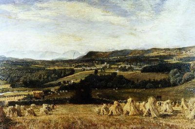 Cartmel Priory og Langdale Pikes av John William Buxton Knight