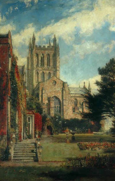 Hereford katedral av John William Buxton Knight
