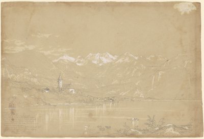 Brienzsjøen av John William Casilear