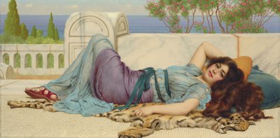 Mischief and Repose, 1909 av John William Godward